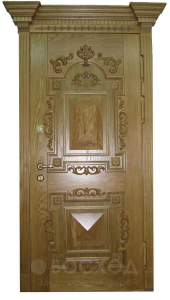 Фото стальная дверь Парадная дверь №58 с отделкой Массив дуба